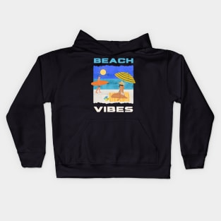 beach vibes Kids Hoodie